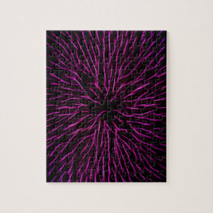 Bright Funky Hot Pink Firecracker Abstract Legpuzzel