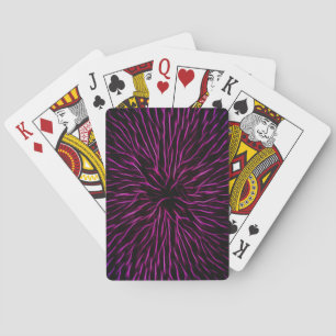 Bright Funky Hot Pink Firecracker Abstract Speelkaarten