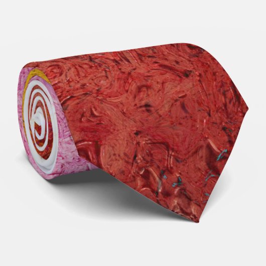 Bright Funky Rainbow gestructureerde achtergrond Stropdas (Opgerold)