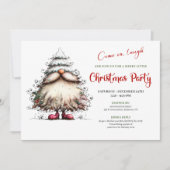 Bright Funny Santa Classic Holiday Celebration  Kaart (Voorkant)