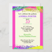 Bright Future Ahead Graduation Party Invitation Kaart (Achterkant)