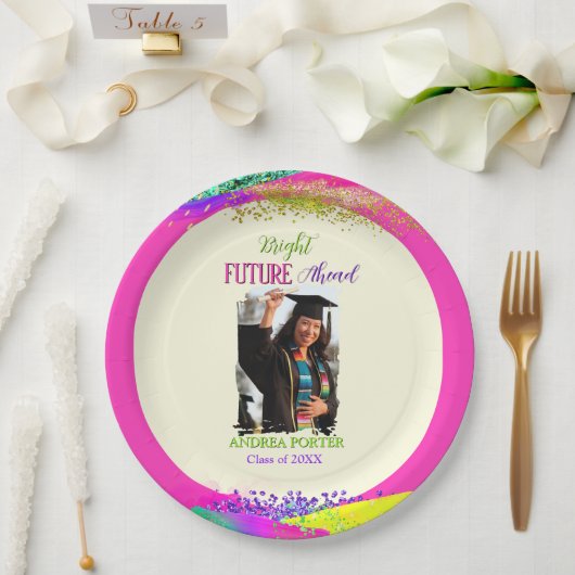 Bright Future Ahead Graduation Party Papieren Bordje (Huwelijk)
