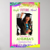 Bright Future Ahead Graduation Party Poster (Voorkant)