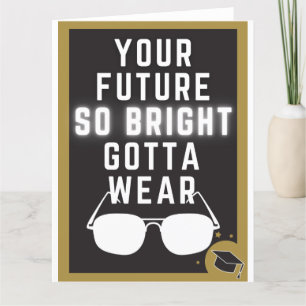 Bright Future Funny Afstuderen Card Bedankkaart