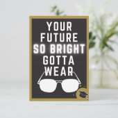 Bright Future Funny Afstuderen Kaart (Staand voorkant)