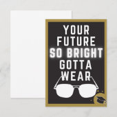 Bright Future Funny Afstuderen Kaart (Voorkant / Achterkant)