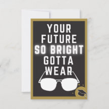 Bright Future Funny Afstuderen Kaart