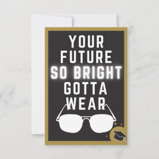 Bright Future Funny Afstuderen Kaart