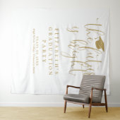 Bright Future Gold Graduation Party Foto achtergro Wandkleed (In Situ (horizontaal))