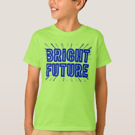 Bright Future in Blue omgeven door zonachtige stra T-shirt