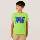 Bright Future in Blue omgeven door zonachtige stra T-shirt (Voorkant volledig)
