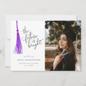 Bright Future Paarse Afstuderen aankondiging (Voorkant)