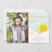 Bright Future Sunshine Afstuderen Foto Kaart (Voorkant)