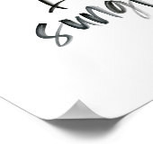 Bright Future zwart-wit typografie print (Hoek)