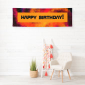 Bright Galaxy Birthday-banner Spandoek (Insitu)