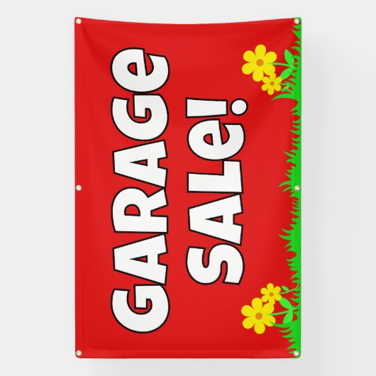 Bright Garage Sale Spandoek (Verticaal)