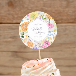 Bright Garden Floral Spring Summer Vrijgezellenfee Ronde Sticker