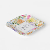 Bright Garden Spring Floral Summer Vrijgezellenfee Papieren Bordje (Gebogen)