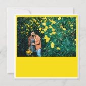 Bright Geel sparen de Datum Kaart (Achterkant)