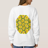 Bright gele bloemen trui (Achterkant)