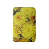 Bright Gele Chrysanthema Floral Badmat (Voorkant Verticaal)