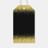 Bright Gele dress Faux Glitter Quinceanera Cadeaulabel (Achterkant)