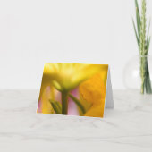 Bright Gele Floral Hartelijk dank Bedankkaart (Voorkant)