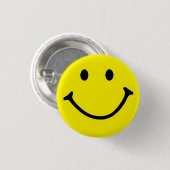 Bright Gele Happy Smile Face Ronde Button 3,2 Cm (Voorkant /achterkant)