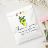 Bright Gele Lemon Dank u Citrus Wedding Party Bedankzakje (Gezegeld)