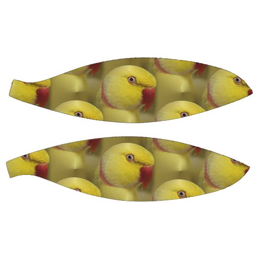 Bright Gele Lutino Indische ringnek Parrot Basketbal (Panelen)