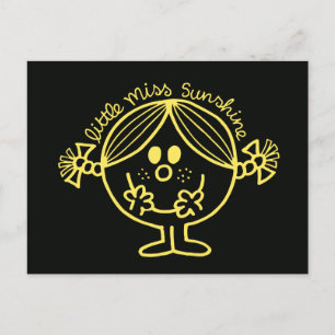 Bright Gele Miss Sunshine Briefkaart