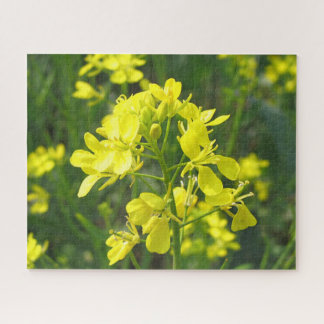 Bright Gele Mustard Blossom Jigzaag Puzzle Legpuzzel