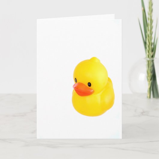 Bright Gele Rubber Duck Kaart (Voorkant)