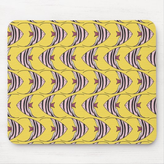 Bright gele vis muismat (Voorkant)