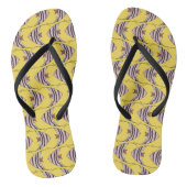 Bright gele vis teenslippers (Voetbed)