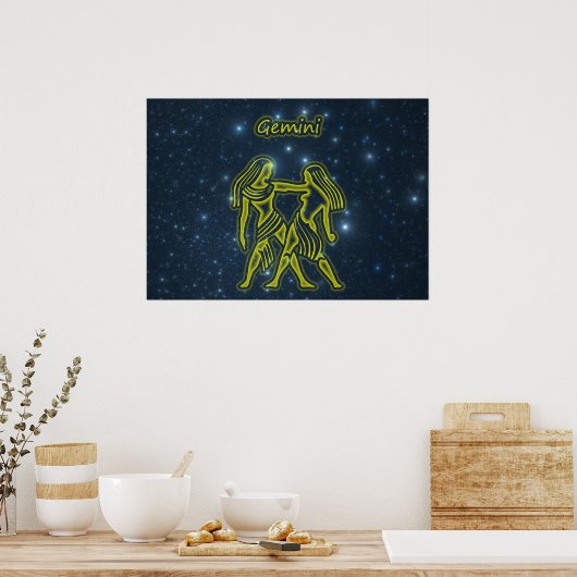 Bright Gemini Poster (Keuken)