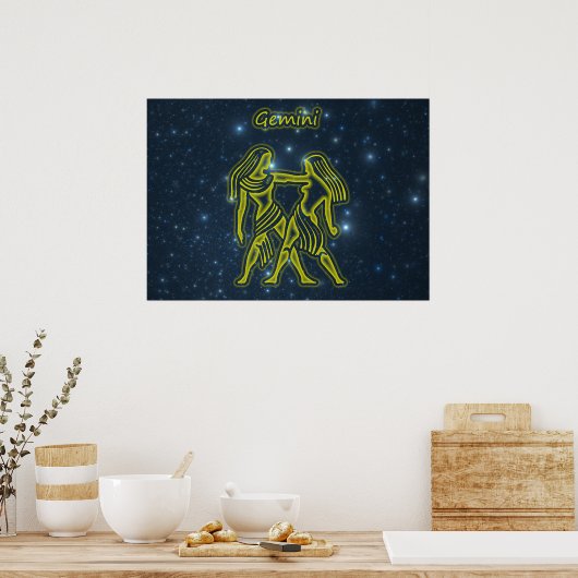 Bright Gemini Poster (Keuken)