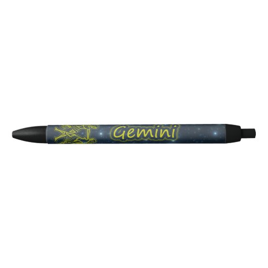 Bright Gemini Zwarte Inkt Pen (Voorkant)