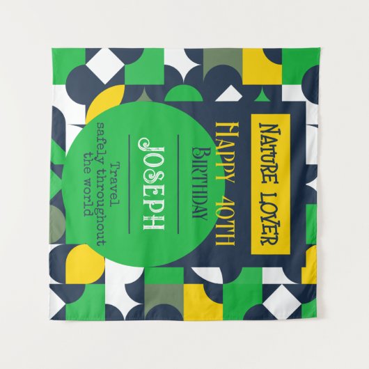 Bright Geo Wandkleed (Voorkant (horizontaal))