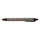 Bright Geometric Shape Pattern – Fun Stylish Decor Zwarte Inkt Pen (Bodem)