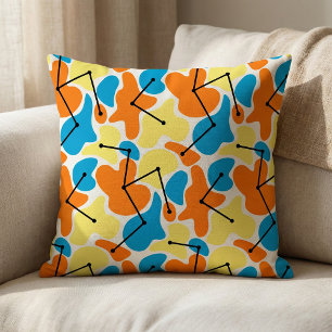 Bright Geometrisch atoompatroon met middeleeuwen Stof