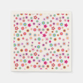 Bright geometrische Floral Servet (Voorkant)