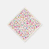 Bright geometrische Floral Servet (Hoek)