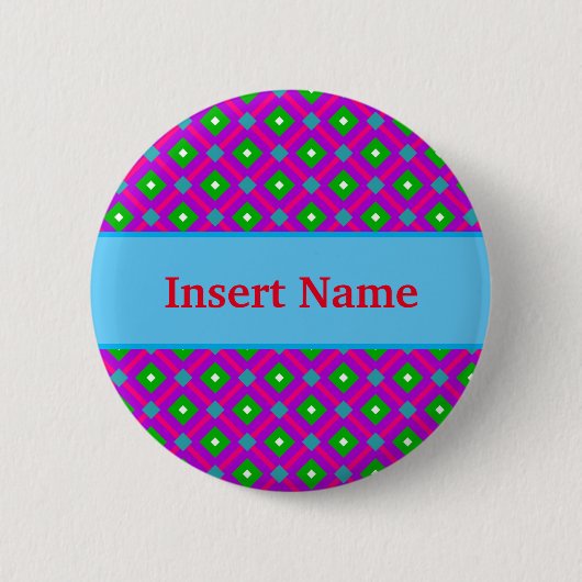 Bright Gepersonaliseerd naam pincode Button (Voorkant)