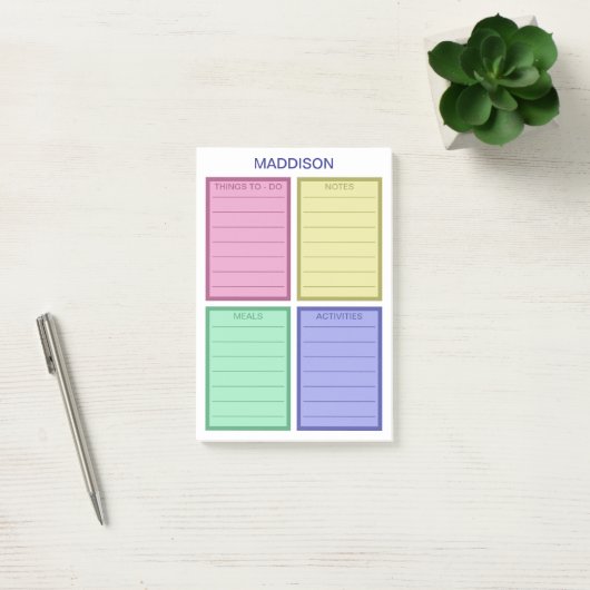 Bright Gepersonaliseerde takenlijst Post-it® Notes (Kantoor)