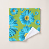 Bright Gerbera Daisy Pattern Bad Handdoek (Wasdoekje)