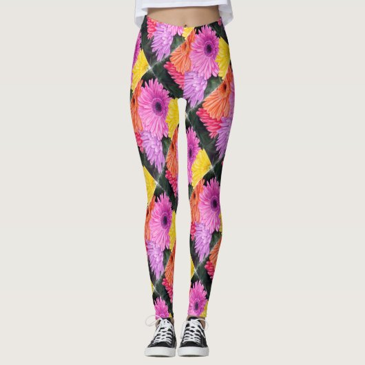 BRIGHT GERBERS | LEGGINGS (Voorkant)