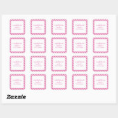 Bright Gingham Gepersonaliseerde Gift Stickers (Vel)