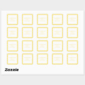 Bright Gingham Gepersonaliseerde Gift Stickers (Vel)