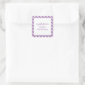 Bright Gingham Gepersonaliseerde Gift Stickers (Tas)